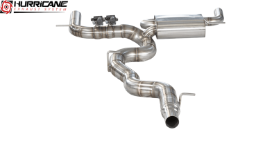 Hurricane Exhaust 3.5" ECE Klappenanlage für VW Golf 7 R VFL V2