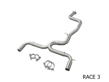 Ford Focus ST/RS BULL-X Y-Style 3" AGA "Race 3" o. Endrohrsatz