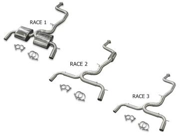 Ford Focus ST/RS BULL-X Y-Style 3" AGA "Race 2" o. Endrohrsatz