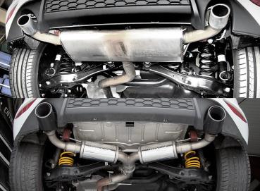 Bull-X Y-Style Endschalldämpfer 3" für Seat Leon Cupra 5F / VW Golf 7 GTI