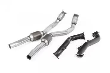 Milltek Sport Large Bore Downpipe und Hi-Flow Sport Katalysator für Audi RS6 C7 4.0 TFSI biturbo quattro inc Performance Edition