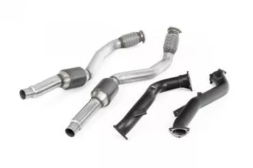 Milltek Sport Large Bore Downpipe und Hi-Flow Sport Katalysator für Audi RS6 C7 4.0 TFSI biturbo quattro inc Performance Edition