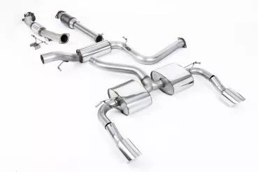 Milltek Sport Abgasanlage ab Turbo inklusive Hi-Flow Sportkat für Ford Focus MK2 RS 2.5T 305PS