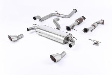 Milltek Sport ECE Abgasanlage ab Turbo inklusive Hi-Flow Sportkat für Ford Focus MK2 RS 2.5T 305PS