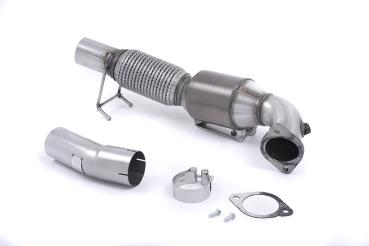 Milltek Sport Large Bore Downpipe und Hi-Flow Sport Katalysator für Ford Focus Mk3 RS 2.3-Liter EcoBoost 4wd 5-Türer Hatchback