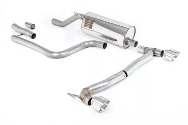 Milltek Sport Abgasanlage ab OPF für Ford Fiesta Mk8 1.0T EcoBoost ST-Line 3 & 5-Türer (155ps Hybrid OPF Modelle) - Maxton Doppelendrohr Kits
