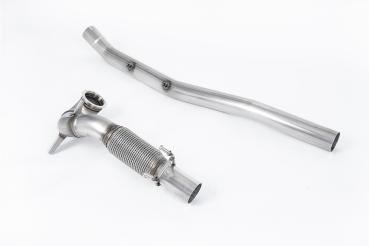 Milltek Sport Large Bore Downpipe und Katersatzrohr für Audi S3 2.0 TFSI quattro 3-Türer 8V.2 (Mit OPF)