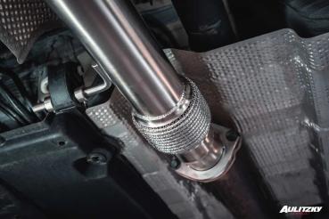 Aulitzky Exhaust ECE 3 Zoll Klappenanlage für Toyota Yaris GR mit OPF