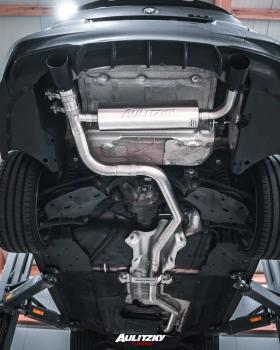 Aulitzky Exhaust ECE 3 Zoll Klappenanlage für BMW 340i/440i F3X ab KAT/OPF
