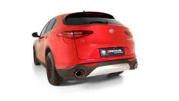 Remus Racing Cat-Back-Anlage L/R mit Vorschalldämpfer Ersatzrohr für Alfa Romeo Stelvio Q4