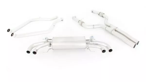 Remus Racing Cat-Back-Anlage mit integrierten pneumatischen Klappensystem für Giulia QV 2.9BiTurbo