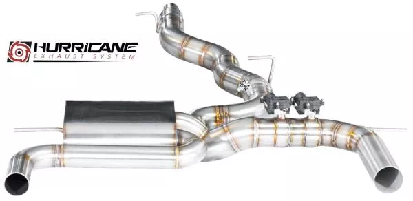 Hurricane Exhaust 3.5" ECE Klappenanlage für Audi S3 8V 300 PS FL OPF Limo