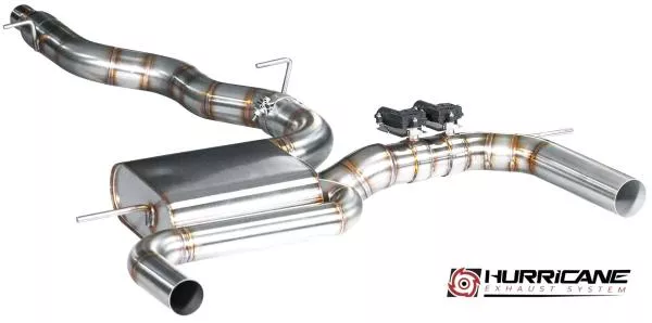 Hurricane Exhaust 3.5" ECE Klappenanlage für Audi S3 8V 300 PS FL OPF Limo Hurricane Exhaust 3.5" ECE Klappenanlage für Audi S3 8V 300 PS FL OPF Limo