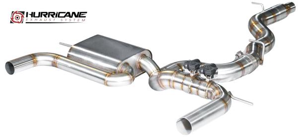 Hurricane Exhaust 3.5" ECE Klappenanlage für Audi S3 8V 310PS FL Limo Hurricane Exhaust 3.5" ECE Klappenanlage für Audi S3 8V 310PS FL Limo