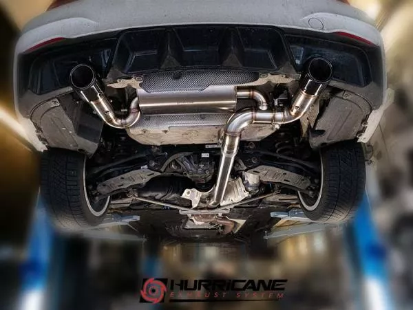 Hurricane Exhaust 3.15" ECE Klappenanlage für BMW F20 F21 M140i OPF Coupé 340PS Hurricane Exhaust 3.15" ECE Klappenanlage für BMW F20 F21 M140i OPF Coupé 340PS