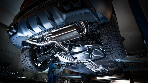 Hurricane Exhaust 3.5" ECE Klappenanlage für Cupra Leon 300 4 KL Hurricane Exhaust 3.5" ECE Klappenanlage für Cupra Leon 300 4 KL