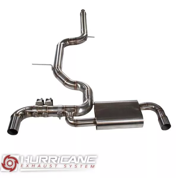 Hurricane Exhaust 3.5" ECE Klappenanlage für VW Golf 8 GTI Clubsport 300PS FWD