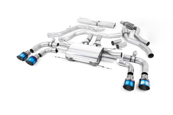 Milltek Sport Abgasanlage ab Kat für Alfa Romeo Giulia Quadrifoglio 2.9 V6 Bi-Turbo (Non OPF Modelle)