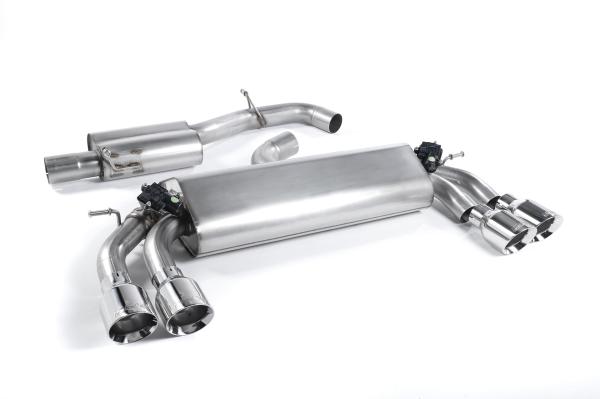 Milltek Sport ECE Abgasanlage ab Kat für Audi S3 2.0 TFSI quattro 3-Türer 8V/8V.2 (Non-OPF)