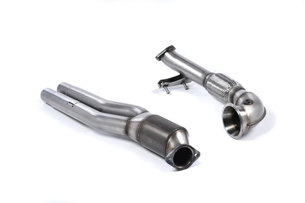 Milltek Sport Primärer Hi-Flow Sport Katalysator und Turbo Elbow für Audi RS3 Sportback (8V MQB - Vor Facelift Only)