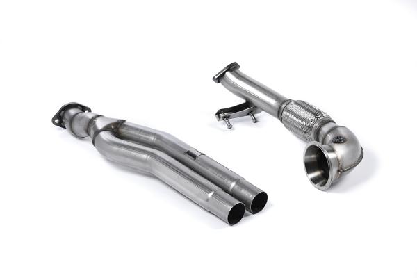 Milltek Sport Vorkat Ersatzrohr und Turbo Elbow für Audi RS3 Sportback (8V MQB - Vor Facelift Only)