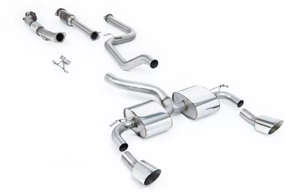 Milltek Sport Abgasanlage ab Turbo inklusive Hi-Flow Sportkat für Ford Focus MK2 RS 2.5T 305PS