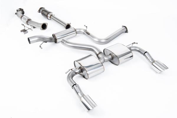 Milltek Sport Abgasanlage ab Turbo inklusive Hi-Flow Sportkat für Ford Focus MK2 RS 2.5T 305PS