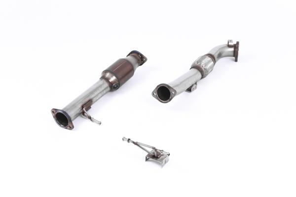 Milltek Sport ECE Large Bore Downpipe und Hi-Flow Sport Katalysator für Ford Focus MK2 RS 2.5T 305PS