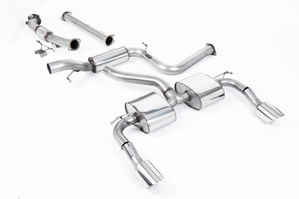 Milltek Sport Abgasanlage ab Turbo exklusive Hi-Flow Sportkat für Ford Focus MK2 RS 2.5T 305PS
