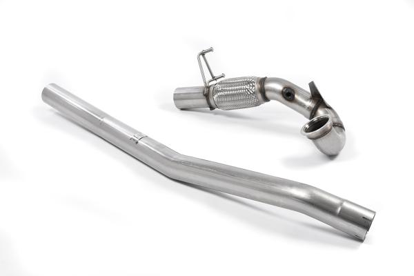 Milltek Sport Large Bore Downpipe und Katersatzrohr für Skoda Octavia vRS 2.0 TSI 245PS Hatchback & Kombi (Schaltgetriebe und DSG? Non-OPF & Nach Facelift)