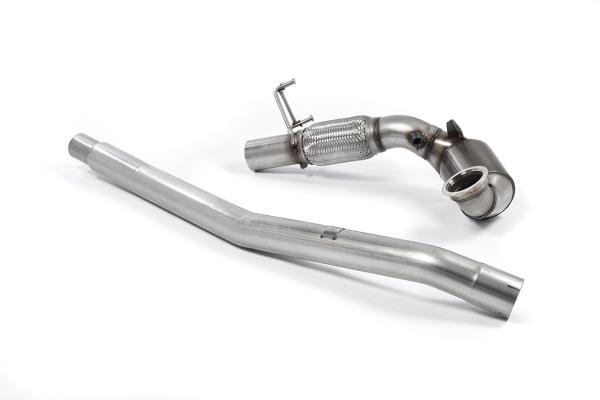 Milltek Sport ECE Large Bore Downpipe und Hi-Flow Sport Katalysator für Audi S3 2.0 TFSI quattro 3-Türer 8V/8V.2 (Non-OPF)