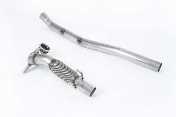 Milltek Sport Large Bore Downpipe und Katersatzrohr für Audi S3 2.0 TFSI quattro 3-Türer 8V.2 (Mit OPF)