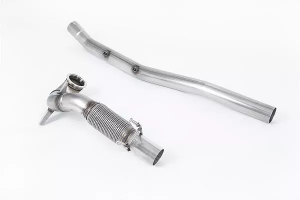 Milltek Sport Large Bore Downpipe und Katersatzrohr für Audi S3 2.0 TFSI quattro Limousine & Cabrio 8V.2 (Mit OPF)
