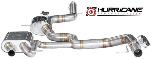 Hurricane Exhaust 3.5" ECE Klappenanlage für Skoda Octavia RS Final Edition OPF 5E V3 Hurricane Exhaust 3.5" ECE Klappenanlage für Skoda Octavia RS Final Edition OPF 5E V3